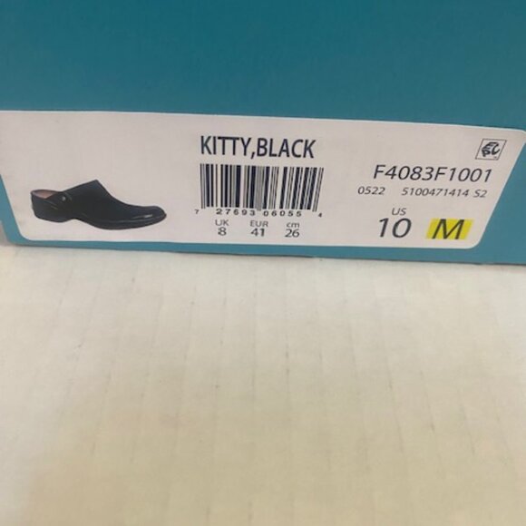 Bzees Women's Kitty Clogs Black Elastic Slingback Wedge, size 10 (NEW) - Picture 7 of 8